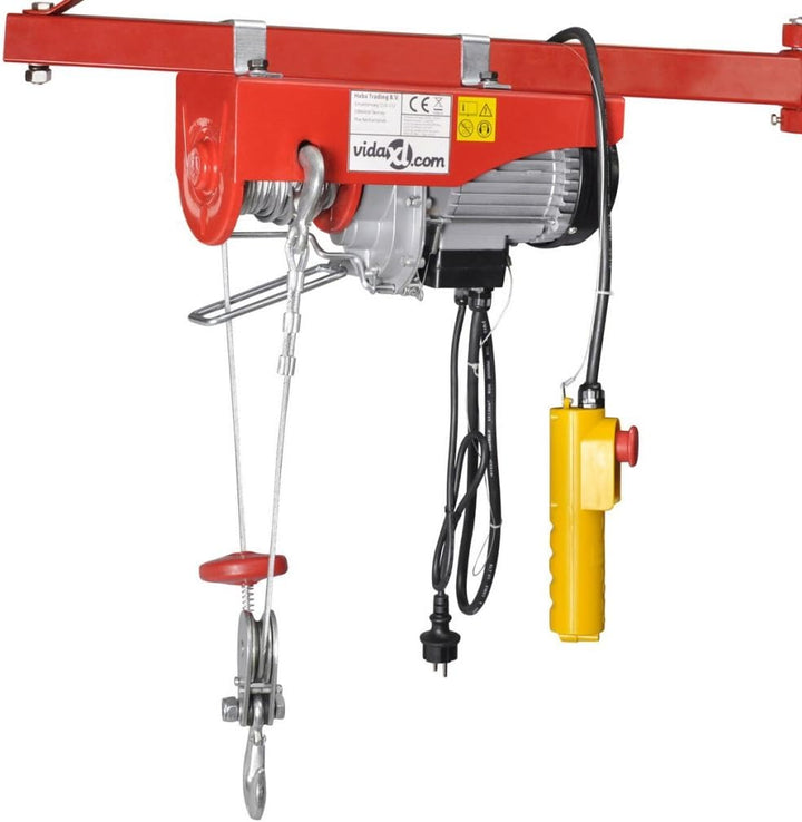 Festnight Elektrische Hebezug Seilhebezug Seilzug Tragkraft 400/800kg Elektro-Hebezug Einzelkabel 12