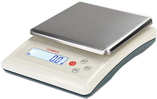 DZD DJKF Briefwaage 3kg /0,1g Küchenwaage, einstellbare Abschaltautomatik, Feinwaage Digitalwaage, m