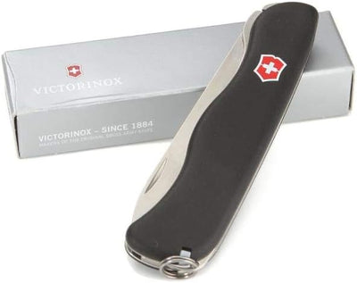 Victorinox Taschenmesser Sentinel (4 Funktionen, Grosse Feststellklinge, Leicht) schwarz Taschenmess