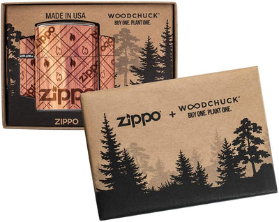 Zippo Woodchuck USA Taschenfeuerzeug, Zedernholz, Braun, Einheitsgrösse (49331), Zippo Cedar Wrap, Z