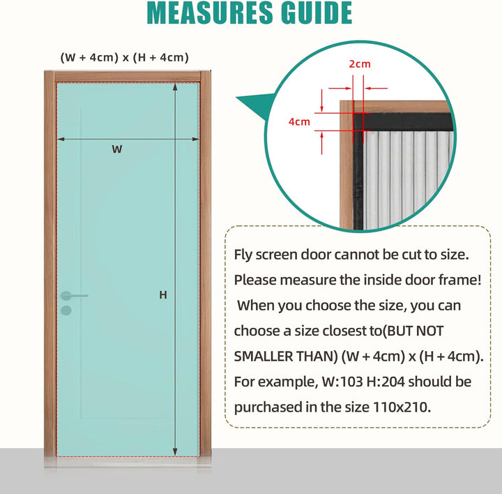 Fliegengitter Balkontür 140x220, JOY2SEE Fliegengitter tür Schwarz, Schutz für Ihre Familie 140x220c