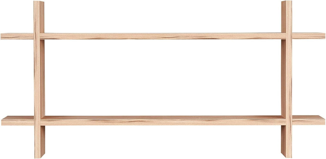 levandeo Regal BxH 98x48cm Holz Steckregal Kernbuche Wandregal Bücherregal Ablage Deko Holzregal Ein