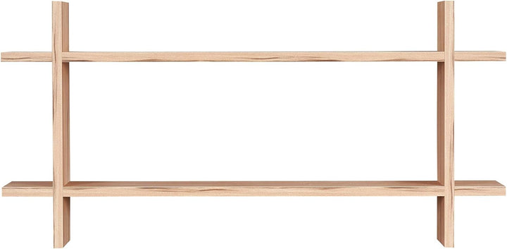 levandeo Regal BxH 98x48cm Holz Steckregal Kernbuche Wandregal Bücherregal Ablage Deko Holzregal Ein