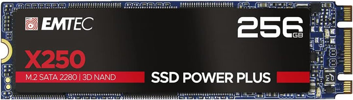 Emtec SSD M2 SATA x250 256GB Power Plus 3D NAND 256 GB, 256 GB
