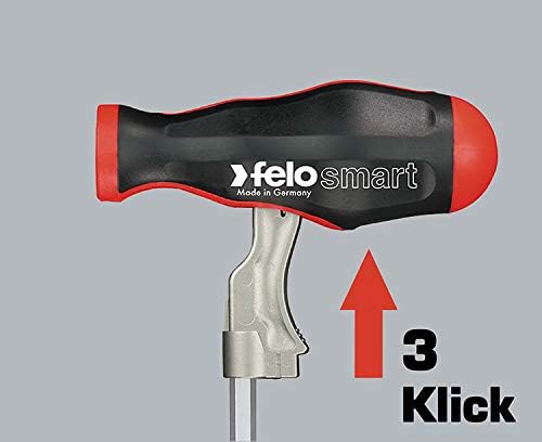 Felo Smart 2 Werkzeugset mit smart Wechselgriff, ERGONIC Ratsche, Steckschlüsseleinsätzen, Bits und