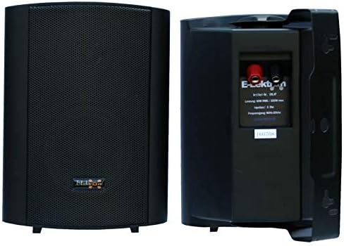 E-Lektron EWL5P Stereo passiv Lautsprecher Paar inkl. Wandhalter für innen und aussen - 5" 125W - Sc