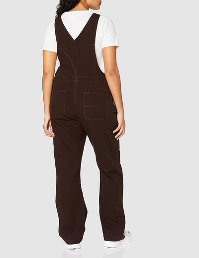 Carhartt Damen Rugged Flex Loose Fit Canvas Lätzchen Overalls XS Dunkelbraun, XS Dunkelbraun