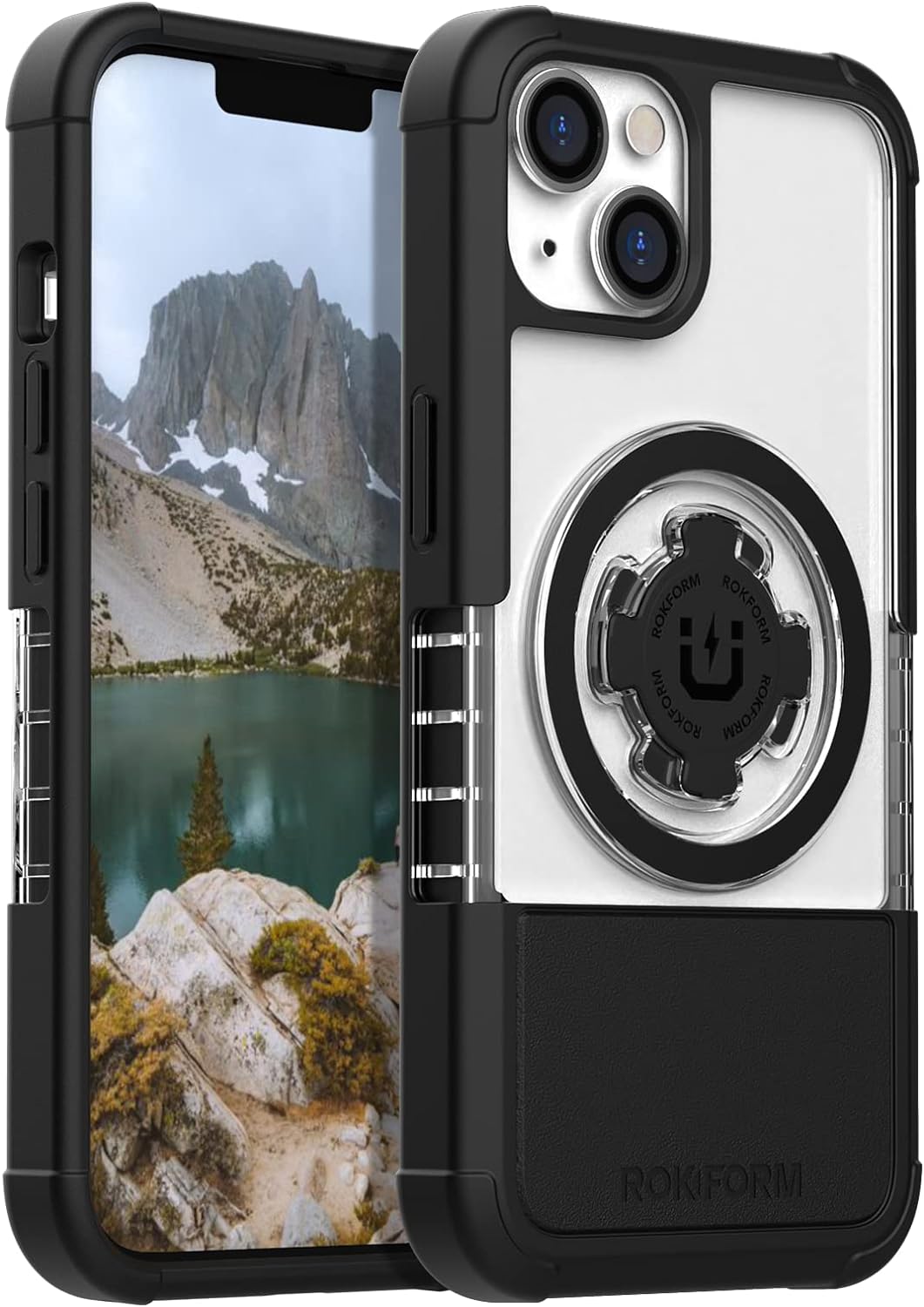 Rokform - iPhone 14 Hülle, Crystal Series, magnetisch + MagSafe kompatibel, klare Apple Hülle, iPhon