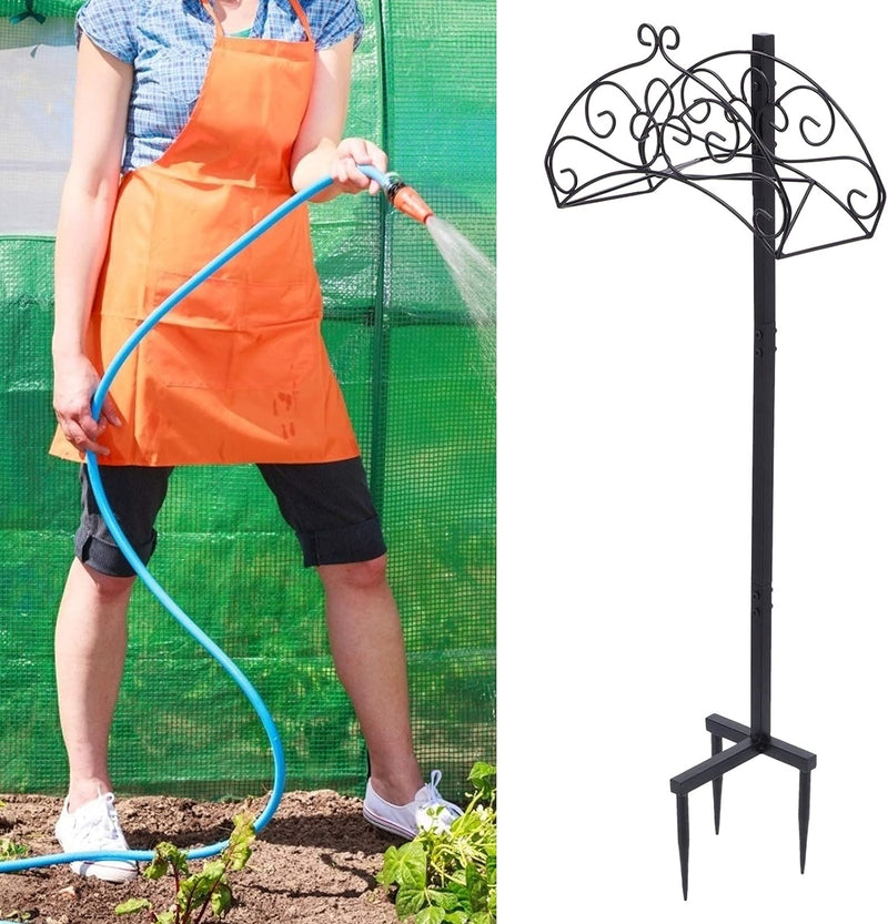 Ejoyous Gartenschlauchhalter, Gartenschlauchhalter 110cm mit 3 Befestigungspunkten für Gärten Hof