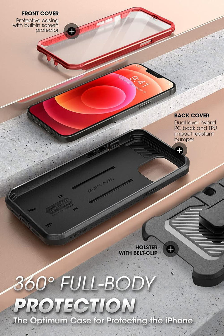 SUPCASE Outdoor Hülle für iPhone 13 Pro (6.1") Handyhülle 360 Grad Case Bumper Schutzhülle Cover [Un