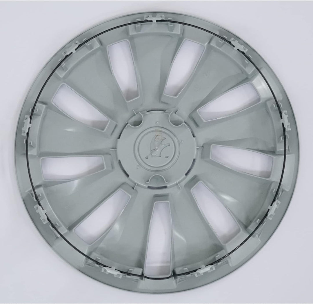 Skoda 6VA071455 Radkappen (4 Stück) Radzierblenden Calisto 15 Zoll Radblenden 5,5Jx15 Stahlfelge, Si