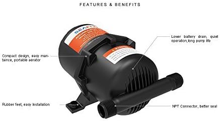 LIGHTEU®, Seaflo 0,75 Liter Druckspeichertank 0.75l Accumulator Tank, 0.75l Accumulator Tank