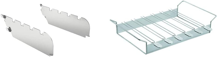 RÖSLE Primezone-Windschutz VIDERO, Hochwertige Halterung für Grillspiesse sowie Wind- und Spritzschu