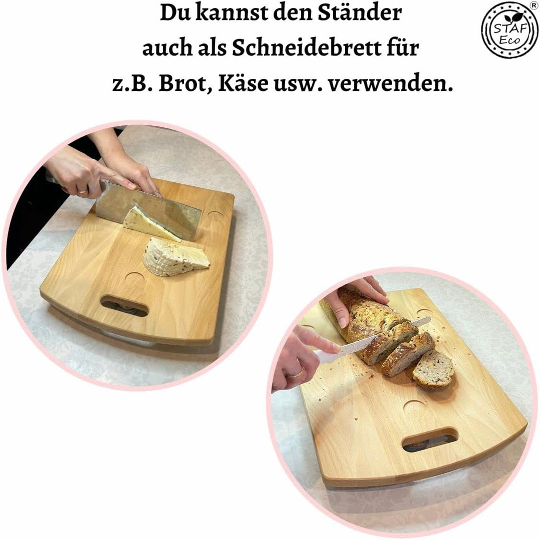 STAFECO® Gleitbrett für Thermomix Premium TM6 TM5 Zubehör Rollbrett Slider müheloses Verschieben & s