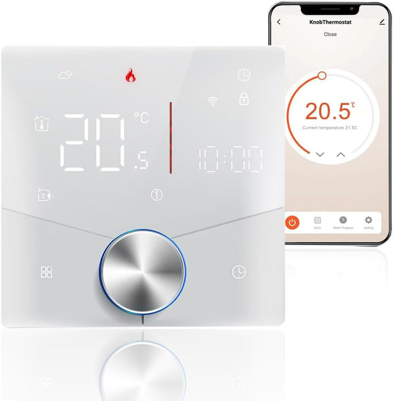 Decdeal WiFi Thermostat für Wasser Fussbodenheizung Und Gas Boiler Steuerung,kompatibel Alexa, Googl