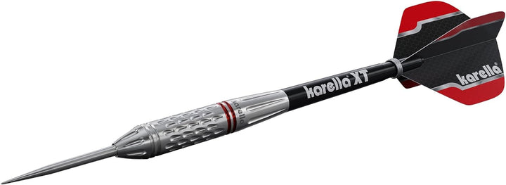 Karella Commander Steeldart und Softdart Silver, 90% Tungsten, 19, 21g, 23g, für klassisches Dartboa