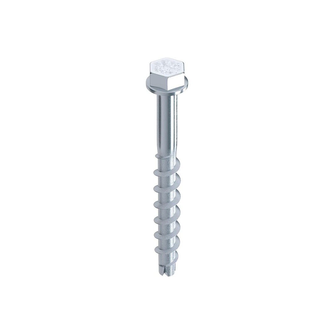 TOX Schraubanker Sumo Max 1 KB 8x100 mm, Sechskantkopf, Stahl verzinkt, für verschiedene Einbautiefe