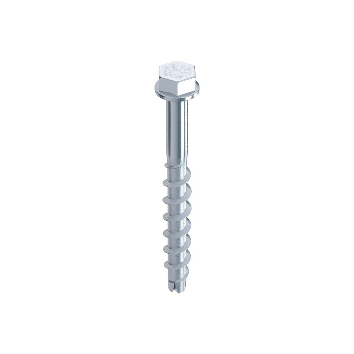 TOX Schraubanker Sumo Max 1 KB 8x100 mm, Sechskantkopf, Stahl verzinkt, für verschiedene Einbautiefe