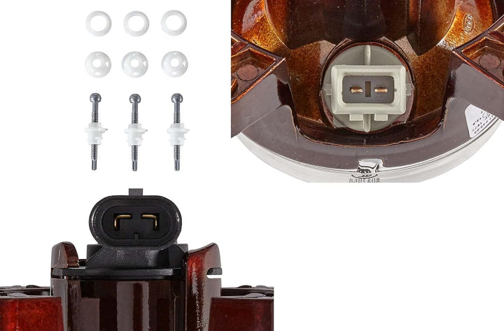 HELLA - FF/DE/Halogen-Hauptscheinwerfer - 90mm Performance - 12V - rund - Referenzzahl: 12.5 - Einba