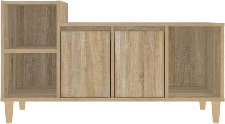 Tidyard TV Schrank mit Türen und Fächer Lowboard Fernsehschrank Fernsehtisch Sideboard HiFi-Schrank