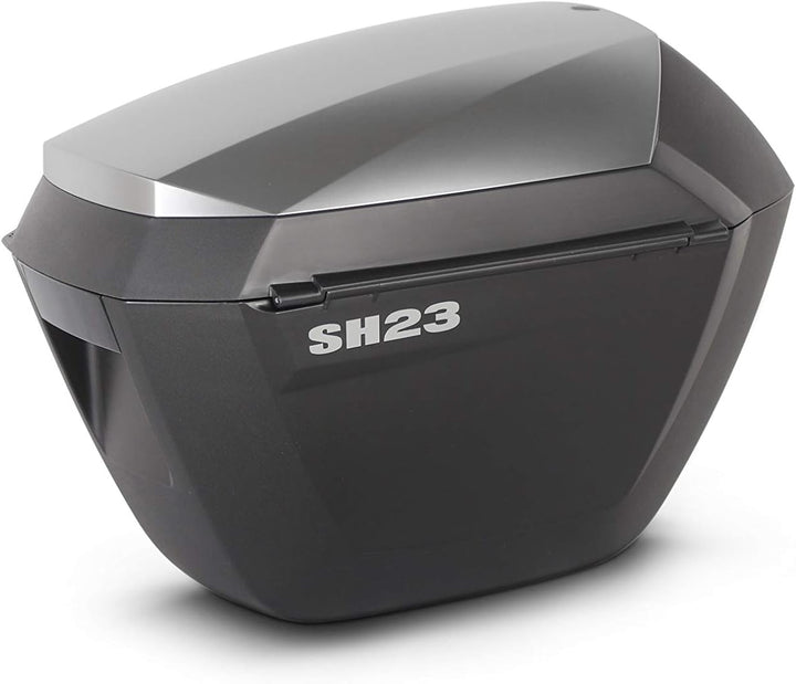 D0b23200w - seitenkoffer mit aluminium-finish sh23 alu kompatibel mit look