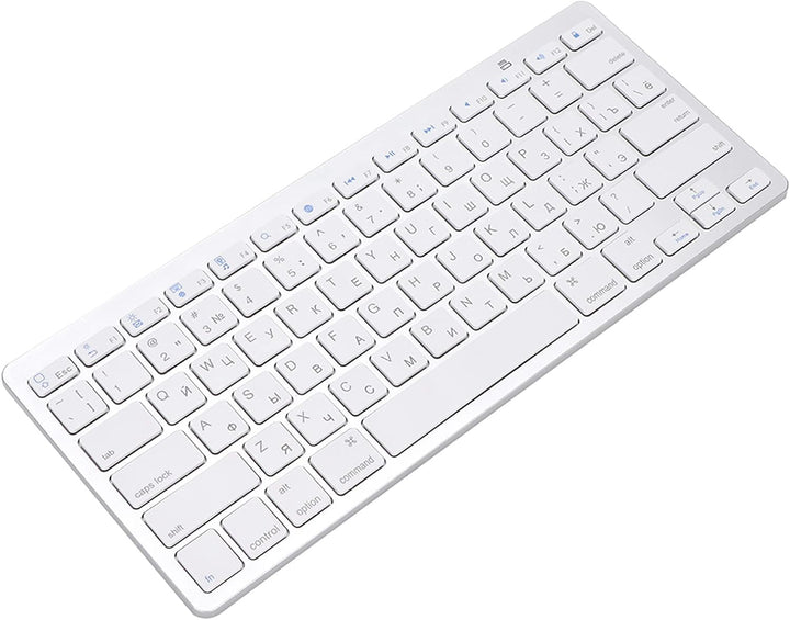 Bewinner Drahtlose russische Tastatur, 78 Tasten Bluetooth Ultradünne professionelle Multifunktionst