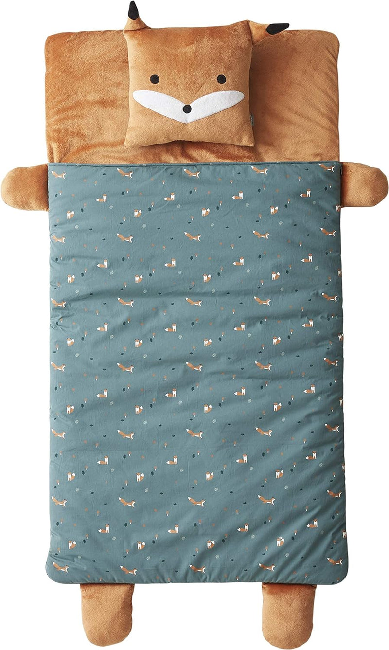 Vertbaudet Kinder-Schlafsack,Fuchs graugrün/braun ONE Size