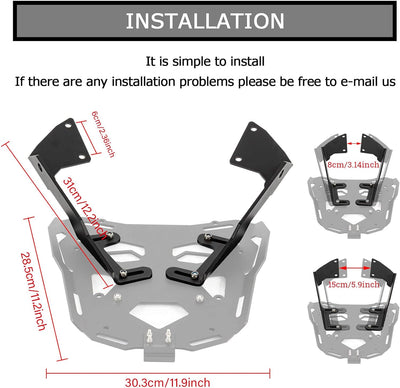 Gepäckträger Hinten für CB500X 2013-2023 und für CB400X 2023 und für CB500F 2013-2018,PSLER Motorrad