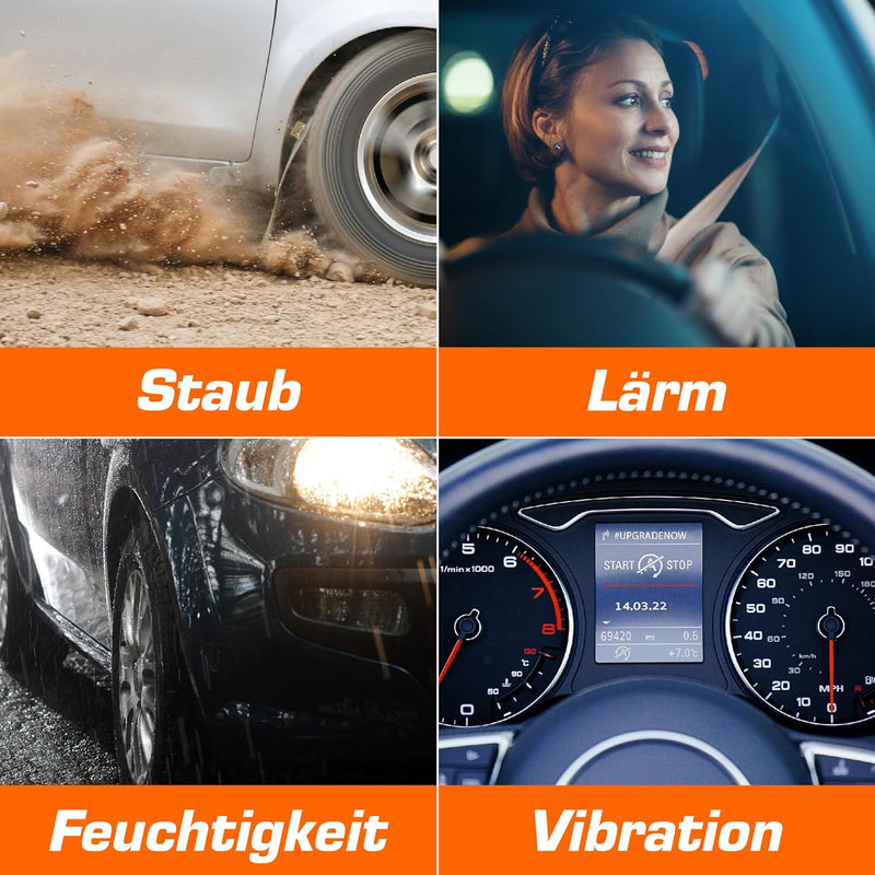 Upgrade4cars Auto Türdichtung Selbstklebend 12 Meter | Gummidichtung halbrund für Autotür, Kofferrau