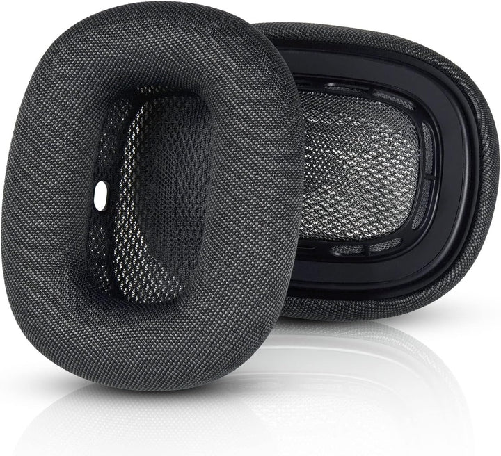 Airpods Max Ohrpolster, Ersatz-Ohrpolster für AirPods Max Kopfhörer, ein Strick-Mesh-Baldachin und M