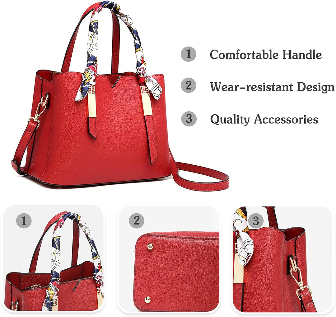 PORRASSO Damen Handtasche Mode Henkeltasche Schultertasche Wasserdicht Umhängetasche Beuteltasche To