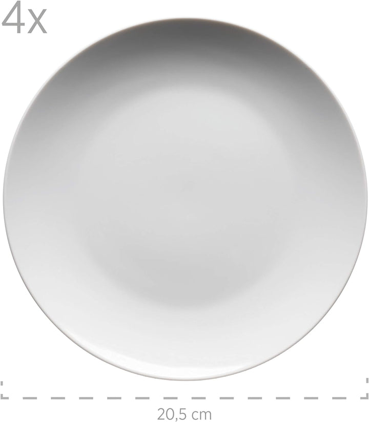 Mäser Kombiservice, Porzellan Barca, Weiss