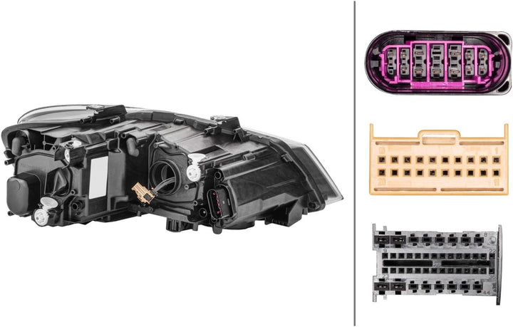 HELLA 1EA 012 034-411 LED-Hauptscheinwerfer - links - für u.a. VW Polo (6R1, 6C1) Links (Fahrerseite