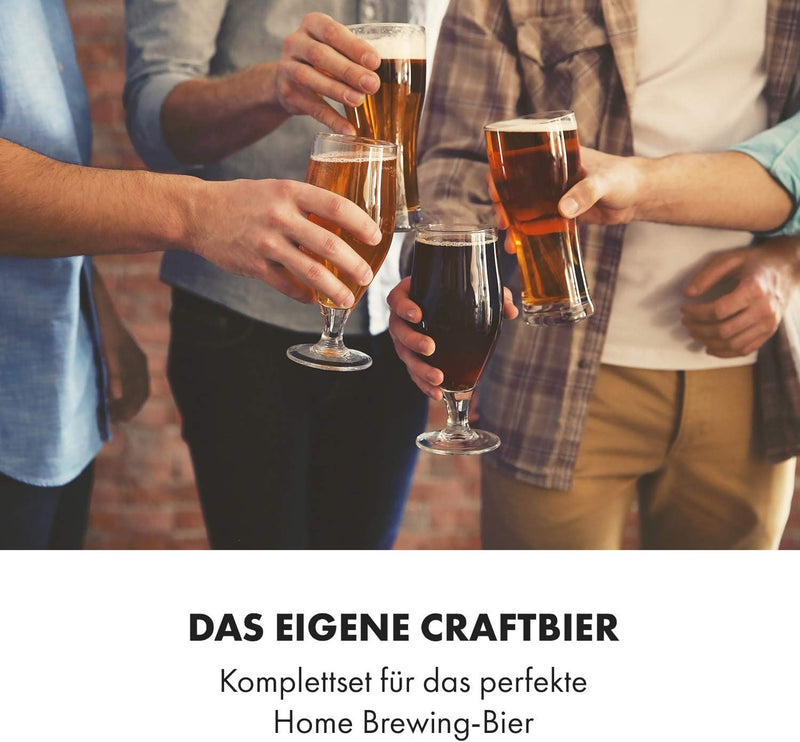Klarstein Brauheld Pro - Bierbrauset, Maischekessel zum Bier Brauen, Bierbrauanlage, Bier-Selbstbrau
