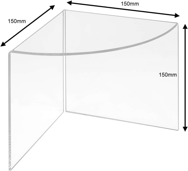 4er Set Dekopodeste in 50, 100, 150 und 200mm Höhe, aus glasklarem Acrylglas/Warenpodest/Warenträger