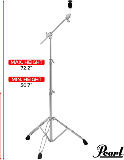 Pearl BC830 Doppelstrebiger Beckenauslegerständer, mittelschwerer Galgenständer mit gearless UniLock