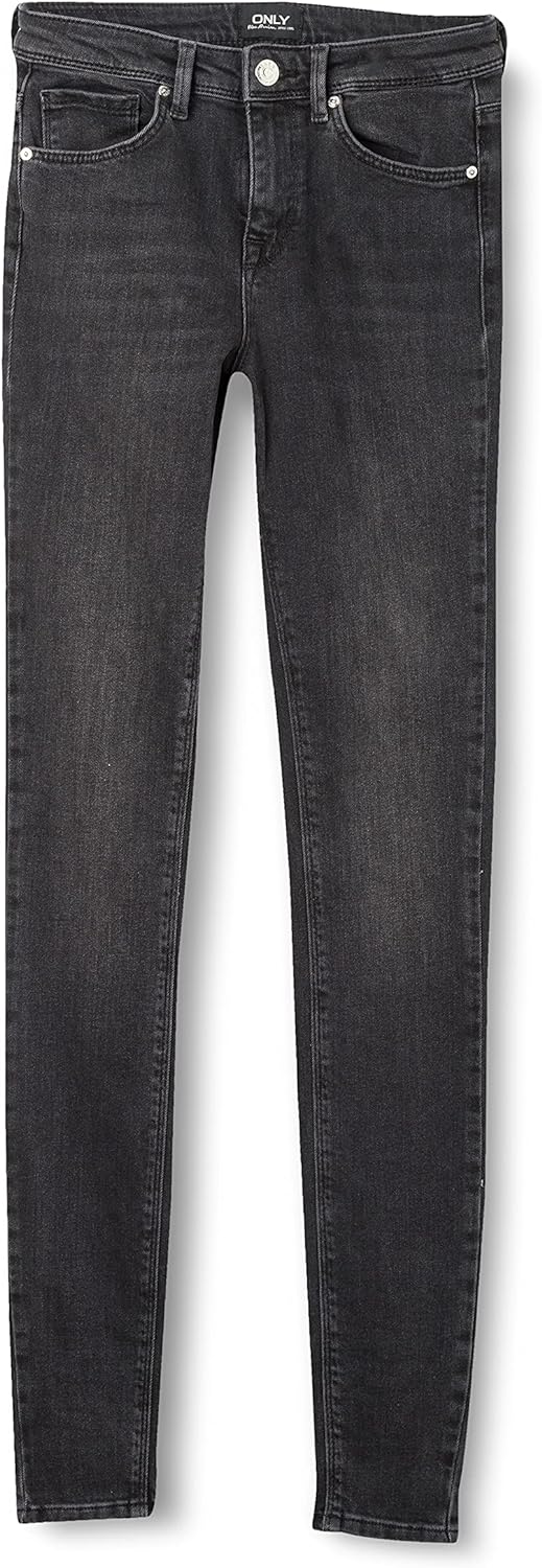 ONLY Damen ONLIDA Life MIDWAIST SK BB REA12592 Jeans, Grey Denim, S_32
