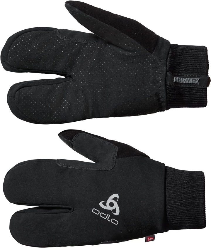 Odlo Unisex Handschuhe FINNJORD X-WARM XXS Schwarz, XXS Schwarz