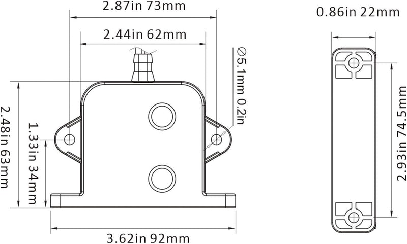 LIGHTEU®, Seaflo DC 12V 20A /24V 10A elektrischer Feld-Bilgenschalter für Bilgenpumpe, Tauchwasserpu