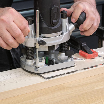 Trend Grossbuchstaben Schablone Routing Set für die Schildherstellung, klare Kunststoff-Routing-Scha