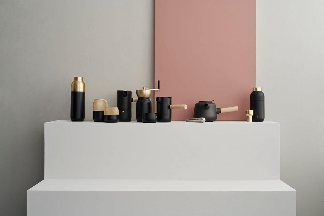 Stelton Kaffeemühle, Stahl, Schwarz, 18 x 17.5 x 10 cm, 2