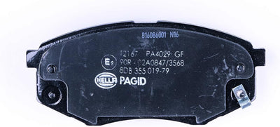 HELLA PAGID 8DB 355 019-791 Bremsbelagsatz - T2167 - Dicke/Stärke: 17.7mm - mit akustischer Verschle