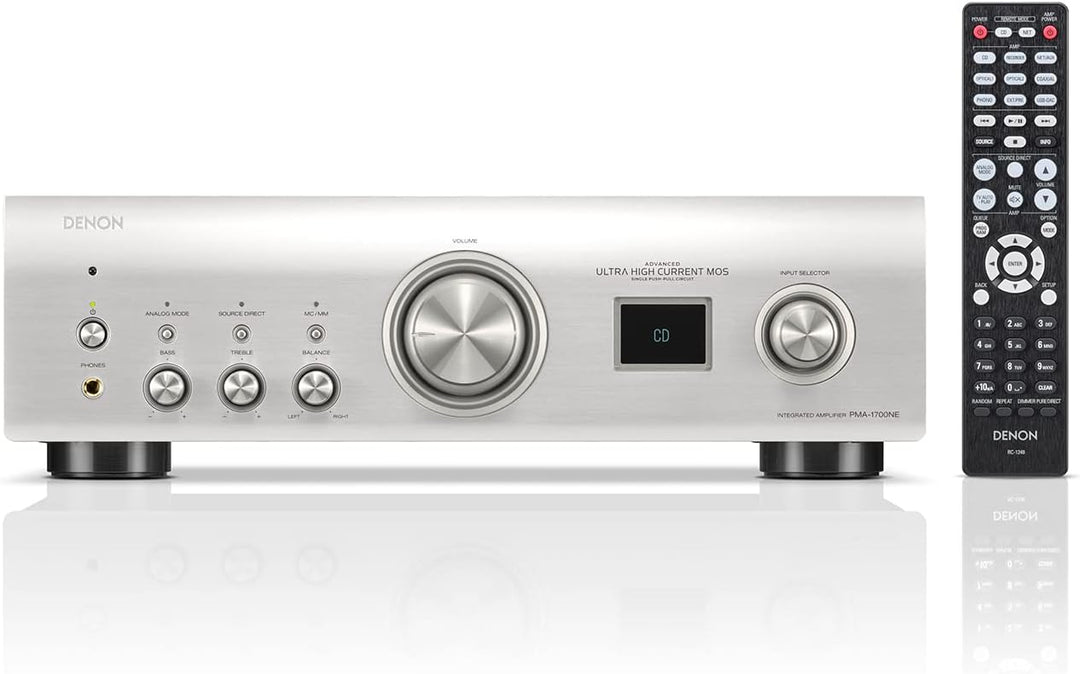 Denon PMA-1700NE HiFi Verstärker, 2x140W, eingebauter Phono-Vorverstärker, Hi-Res Zertifiziert, Adva