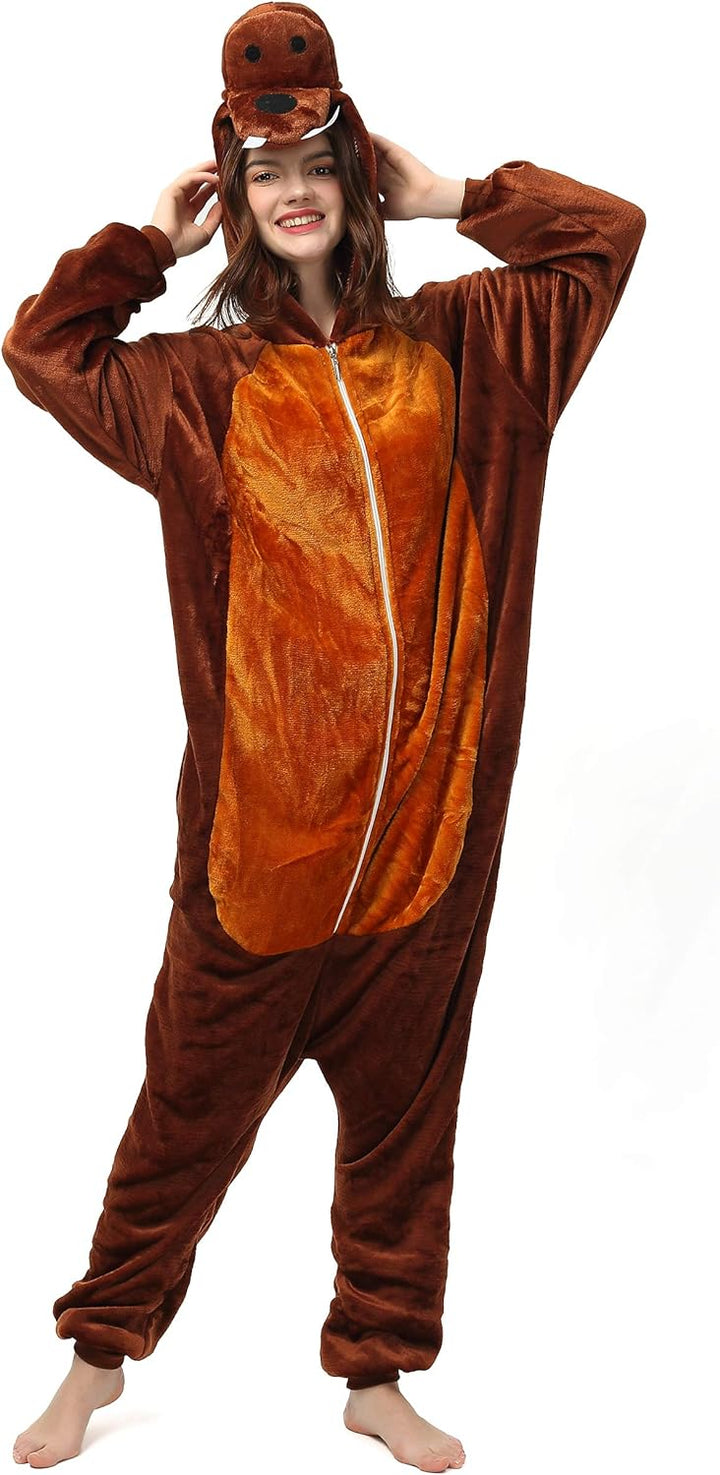 Katara 1744 (30+ Designs) Walross-Kostüm Robbe, Unisex Onesie/ Pyjama-Qualität für Erwachsene & Teen