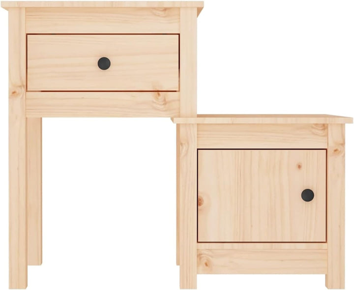 Tidyard Nachttisch mit Schublade und 1 Fach Nachtschrank Nachtkonsole Nachtkommode Schlafzimmer Schr