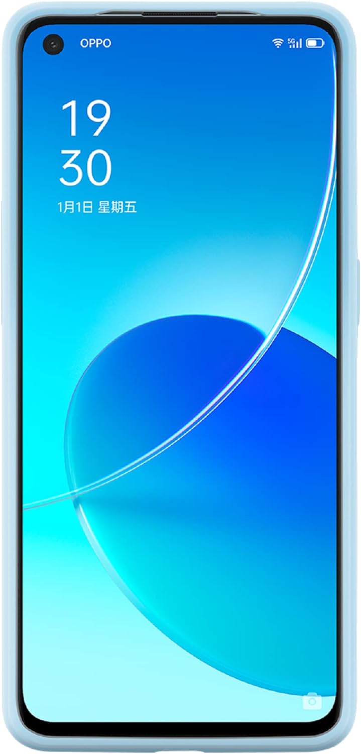 OPPO Schutzhülle Reno 6 Original, Handyhülle 16,3 cm (6,4 Zoll) mit Blitzfunktion, Farbe Blau