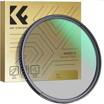 K&F Concept D-Serie 95mm Slim Zirkularer Polfilter Polarisationsfilter CPL Filter Cirkular Polfilter