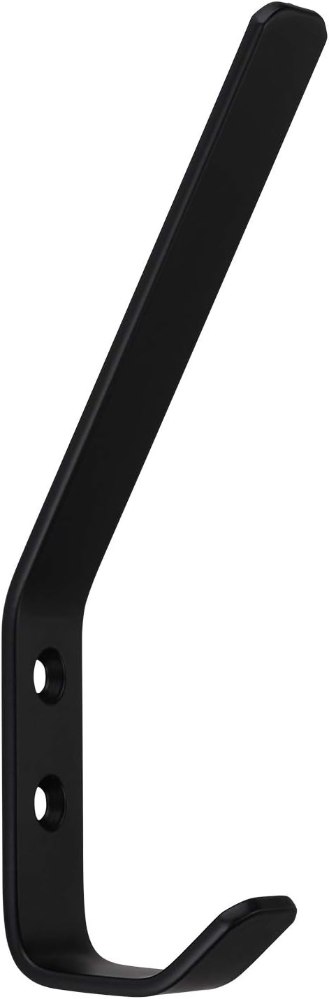 10 Stück Kleiderhaken ALBA echt Edelstahl 150 x 20 mm schwarz Garderobenhaken Haken von SOTECH 10 x