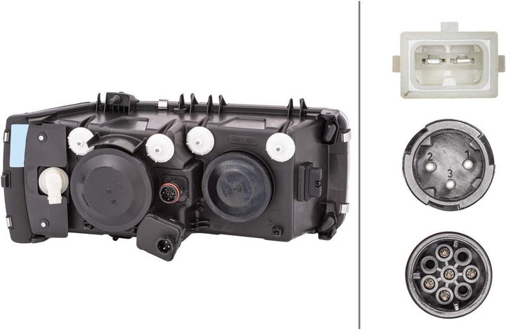 HELLA 1EJ 247 046-011 Halogen-Hauptscheinwerfer - links