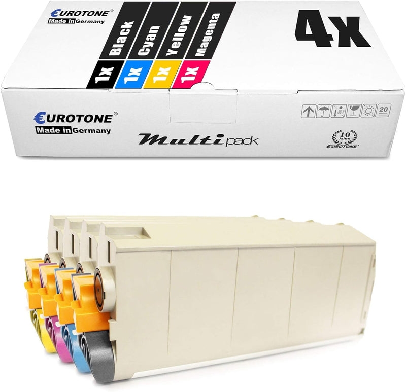 4X Müller Printware Toner für Oki C 710 711 CDTN DM DN N DTN ersetzt 43866105-43866108 Set aus 4, Se